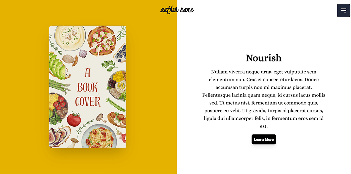 Abstract author template screenshot